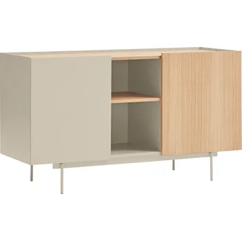 Komoda Béžová dubová komoda Teulat Otto 130 x 49 cm