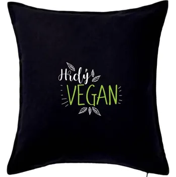 Polštář Hrdý vegan - Polštář 50x50 - 50x50 - Pouze potah ( Černá )