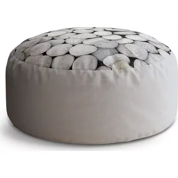 Sedací pytel Kulatý taburet Circle Oblázky: 38x48 cm - Sablio