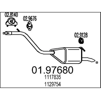 Auto-moto Zadní tlumič výfuku MTS 01.97680