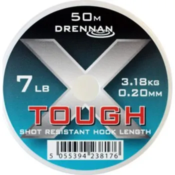 Drennan vlasec X-Tough Hooklink 50m 0,18m 2,72kg