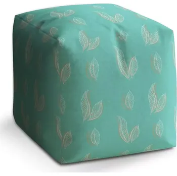 Taburet Taburet Kostka Peříčka: 40x40x40 cm - Sablio