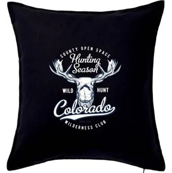 Polštář Colorado hunting - Polštář 50x50 - 50x50 - Včetně výplně ( Černá )