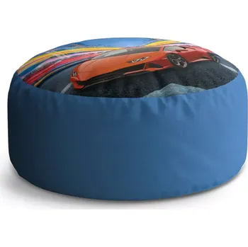 Sedací pytel Kulatý taburet Circle Sportovní auto 2: 38x48 cm - Sablio