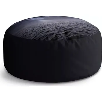 Sedací pytel Kulatý taburet Circle Bouře nad mořem: 38x48 cm - Sablio