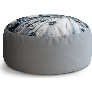 Sedací pytel Kulatý taburet Circle Městská silnice: 38x48 cm - Sablio