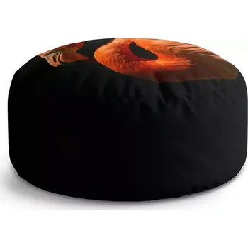 Sedací pytel Kulatý taburet Circle Plameňák: 38x48 cm - Sablio