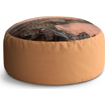 Sedací pytel Kulatý taburet Circle Londýn City of London: 38x48 cm - Sablio