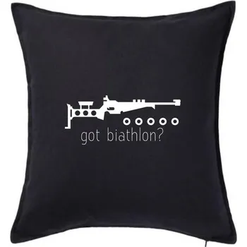 Polštář Biathlon - Got biathlon - Polštář 50x50 - 50x50 - Včetně výplně ( Černá )