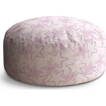 Sedací pytel Kulatý taburet Circle Veselé hvězdy: 38x48 cm - Sablio