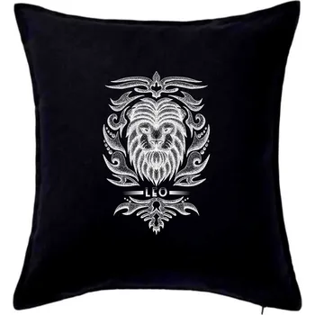 Polštář Leo - vintage - Polštář 50x50 - 50x50 - Pouze potah ( Černá )