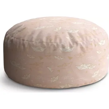 Sedací pytel Kulatý taburet Circle Skládací lodičky: 38x48 cm - Sablio