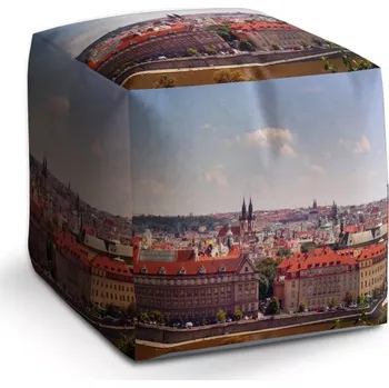 Taburet Taburet Kostka Praha: 40x40x40 cm - Sablio