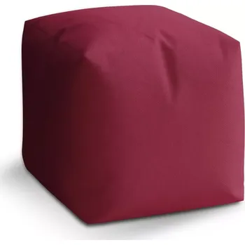 Taburet Taburet Kostka Vínová: 40x40x40 cm - Sablio