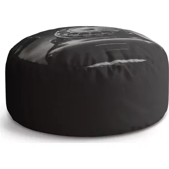 Sedací pytel Kulatý taburet Circle Starý telefon: 38x48 cm - Sablio