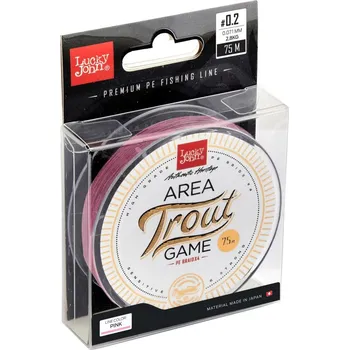 Lucky John splétaná šňůra Area Trout Game Pink 75m 0,112mm 5,90kg