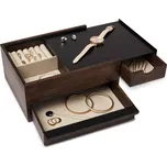 Šperkovnice Umbra STOWIT - černá/ořechová hnědá