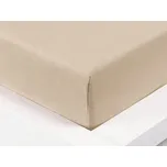 XPOSE® Jersey prostěradlo - bílá káva 200x220 cm, Jersey + Prodloužená možnost vrácení zboží do 50 dnů
