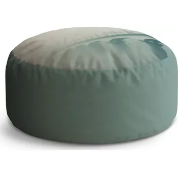 Sedací pytel Kulatý taburet Circle Železniční most: 38x48 cm - Sablio