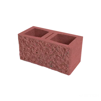 plotová tvarovka DITON Tvárnice plotová s FAZETOU PT A jednostranná červená