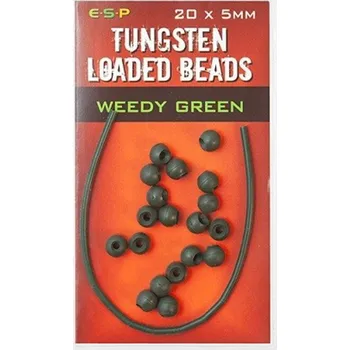 ESP tungstenové korálky Tungsten Loaded Bead 5 mm Green