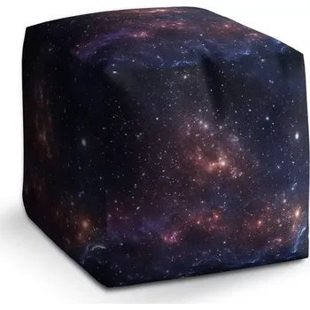 Taburet Taburet Kostka Noční obloha: 40x40x40 cm - Sablio