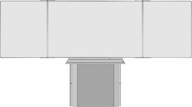 Sestava magnetické tabule TR K 200 x 120 cm - TR K 200/120 BBBBB + SZAL