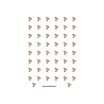 Jedlá dekorace na dort NÁRUČÍ s169