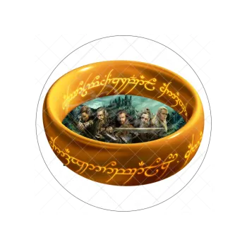 Jedlá dekorace na dort PRSTEN 2, VARIANTA Jedlý papír 52