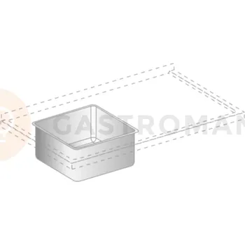 Umyvadlo Dřezová komora z nerezové oceli 400x500x250 mm | DORA METAL, DM-3007.1