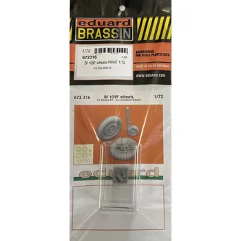 Plastikový model BRASSIN 1/72 Bf 109F wheels PRINT (EDU)