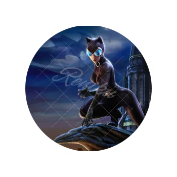 Jedlá dekorace na dort KOČIČÍ ŽENA, VARIANTA Jedlý papír 1015