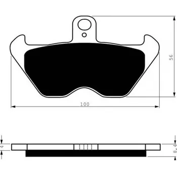 Brzda pro motocykl Přední brzdové destičky Goldfren BMW R 1100 R 1995-2001 směs AD