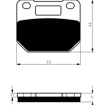 Brzda pro motocykl Přední brzdové destičky Goldfren Suzuki RG 80 Gamma 1988-1995 směs S3