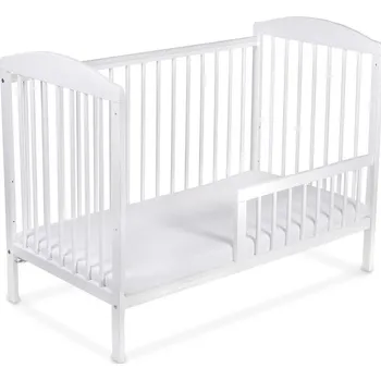 Dětská postýlka TOMI XV. Postýlka se zábranou Bílá