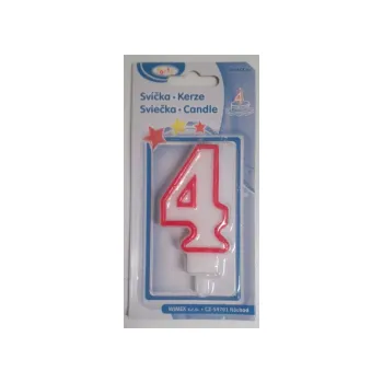 Dortová svíčka SVÍČKA - 4 svíčka 4