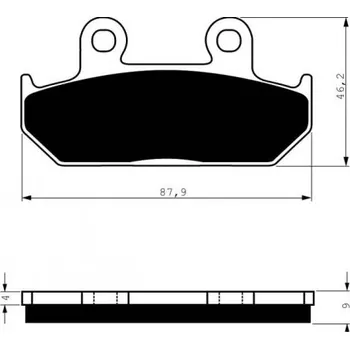 Motodíl Přední brzdové destičky Goldfren Honda XL 600 V Transalp 1991-1996 směs S3