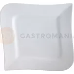 Porcelánový mělký talíř 21 x 21 cm | AMBITION, Fala