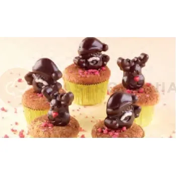 Kuchyňská sůl Forma na pralinky a čokoládky - Vánoce, 12x - SMO10 MERRY XMAS | SILIKOMART, EasyChoc