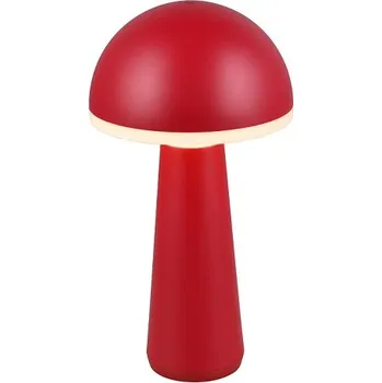 Venkovní osvětlení Trio Leuchten R57716110 FUNGO - Venkovní přenosná nabíjecí lampička v červené barvě, IP54, LED 2W, 3000 + 4000 + 6500K, 31cm (Venkovní lampička s vysokým krytím proti vlhkosti s možností změny barvy světla)