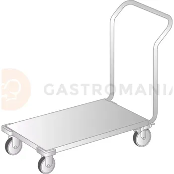 Plošinový vozík Přepravní vozík plošinový z nerezové oceli 1030x640x870 mm | DORA METAL, DM-3401