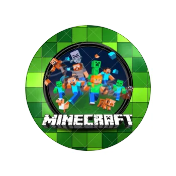 Jedlá dekorace na dort MINECRAFT kostky, VARIANTA Jedlý papír 906