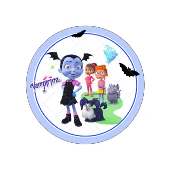Jedlá dekorace na dort VAMPIRINA a přátelé, VARIANTA Jedlý papír 1247
