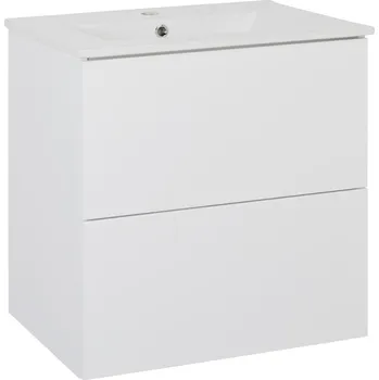 Koupelnový nábytek BPS-koupelny Koupelnová skříňka s keramickým umyvadlem Swing W 60, bílá