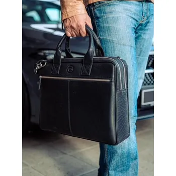 Wallstreet Jordan Black - Kožená bussines taška