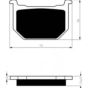 Brzda pro motocykl Přední brzdové destičky Goldfren Suzuki GN 250 1982-1999 směs S3