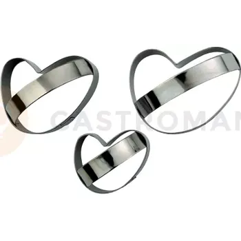 Výroba svíčky Vykrajovátko na těsto s úchytem, srdce - 3 ks - CUT19LM3 | MARTELLATO, Cutters