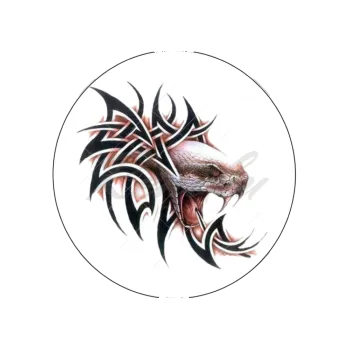 Jedlá dekorace na dort HLAVA HADA, VARIANTA Jedlý papír 312