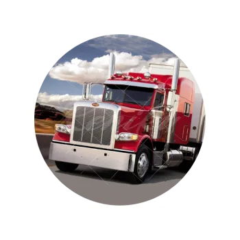 Jedlá dekorace na dort KAMION červený, VARIANTA Jedlý papír 278