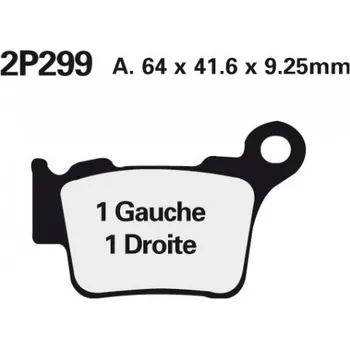 Motodíl Zadní brzdové destičky Nissin Husqvarna TE 630 2010 - 2013 směs ST